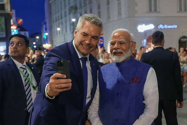 PM Modi with Austrian Chancellor Karl Nehammer